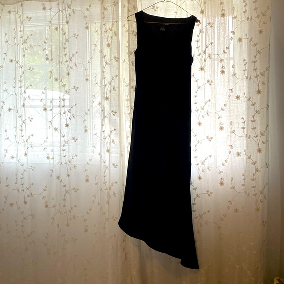 Black formal dress with satin inlay detail - Picture 1 of 5